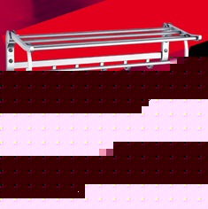 太空铝折叠防锈卫生间置物架