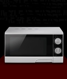 白色玻璃转盘微波炉