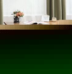 自然纹理环保纯实木书桌