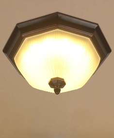 铁艺玻璃灯罩吸顶灯