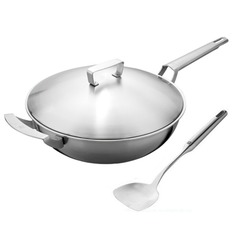 不生锈燃气电磁灶通用炒锅