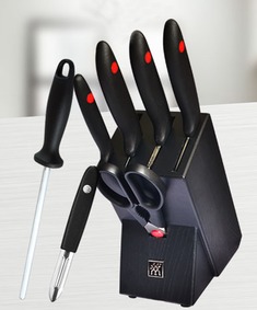 德国进口黑色手柄8件套刀具