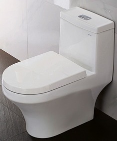 水喷射虹吸防臭静音抽水马桶