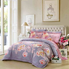 纯棉超柔印花床上套件