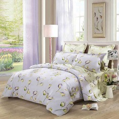 田园印花全棉床上四件套