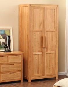 多功能橡木双色卧室衣柜