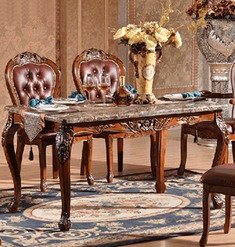 精美雕花耐用餐桌