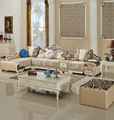 欧式冬夏两用L型转角沙发组合