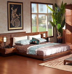 槟榔色榻榻米床具