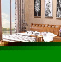 1.5米中式实木双人床