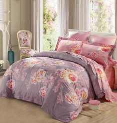 纯棉斜纹印花床上套件