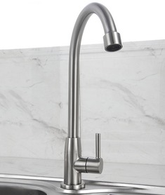 不锈钢单冷水纱光龙头