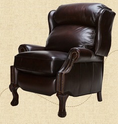 皮艺实木做旧沙发椅