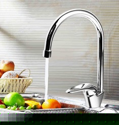 全铜厚实冷热水龙头