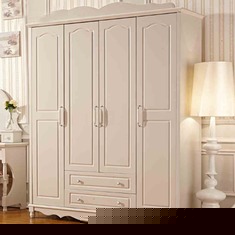 韩式田园大容量实木衣柜