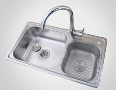 美观流畅冷热水槽套装