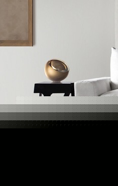 黑色简约时尚带抽屉边几