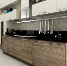 高品质多功能一字型橱柜