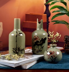 高温烧制创意花瓶摆件