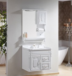 纯白雅致PVC浴室柜