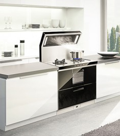 下排侧吸式燃气灶套装