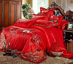 刺绣工艺婚庆床上用品