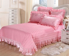 玫瑰蕾丝设计婚庆床品