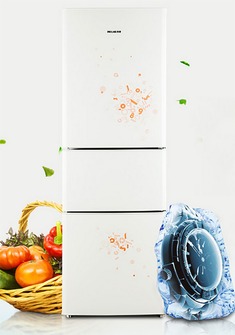 环保静音型三门冰箱