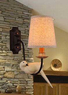 复古树脂小鸟壁灯