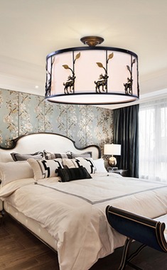 亚克力铁艺客厅吸顶灯