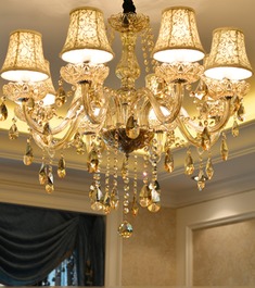 吸吊两用水晶客厅吊灯