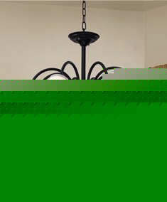 吸吊两用铁艺客厅灯