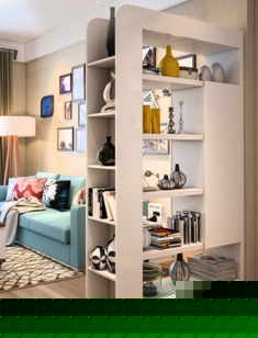 白色多功能门厅柜