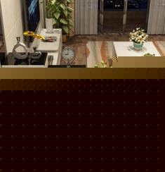 隐藏把手黑白鞋柜