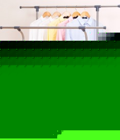 可移动双杆式晾衣杆