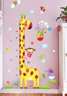 长颈鹿动漫墙贴