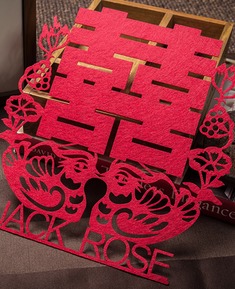 定制无纺布喜字贴