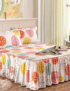 纯棉1.5米花卉床罩