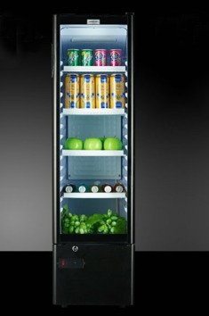 黑色立式家用冷柜