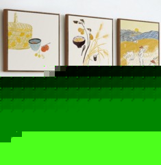 墙蛙有框简约背景墙装饰画