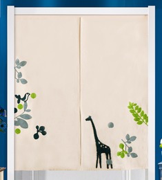 日式卡通布艺门帘