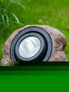 仿石头光控投射灯