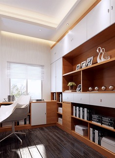 北欧书房书桌柜定做