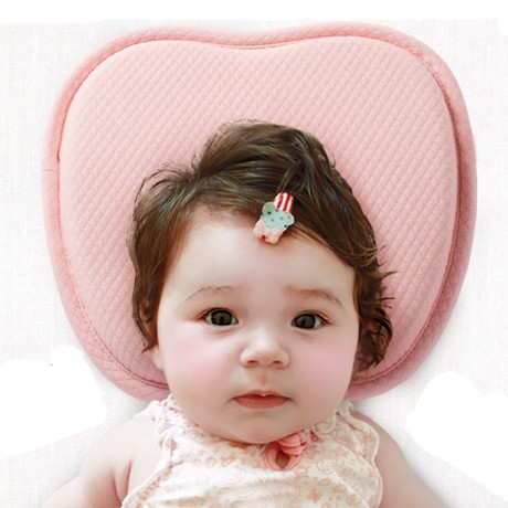 艾茵美婴儿防偏头定型枕，九孔透气记忆棉枕芯，APBP002a凹型宝宝枕头