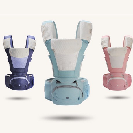 抱抱熊硅胶透气背带腰凳，防O型腿婴儿背带凳，货号: C10