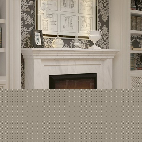 客厅仿大理石VA529壁炉，豪印象欧式仿真火壁炉柜，橡木背景墙装饰壁炉