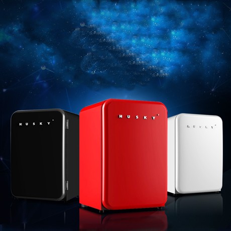 哈士奇英伦复古小型电冰箱，115升单门式节能电冰箱，型号: SC-130R