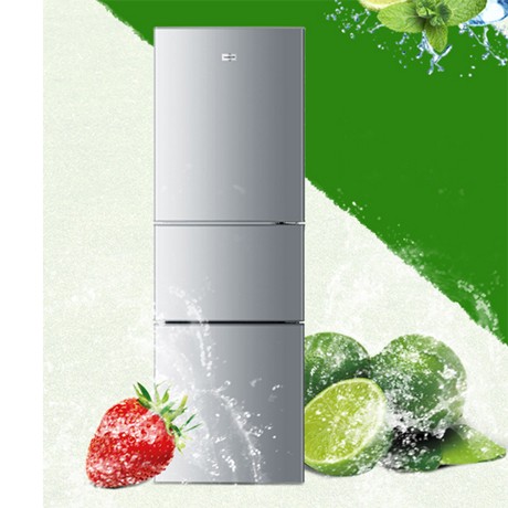 软冷冻技术三门冰箱，双面制冷电冰箱，海尔钣金外观冰箱BCD-206LST