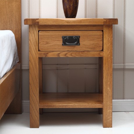 源氏木语全实木美式乡村床头柜，仿古色环保喷漆，Y0111储物柜