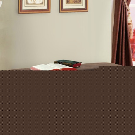 思图加特美式乡村床尾凳，纯手工雕刻皮革制作工艺，型号: STJT0350，橡胶实木收纳凳